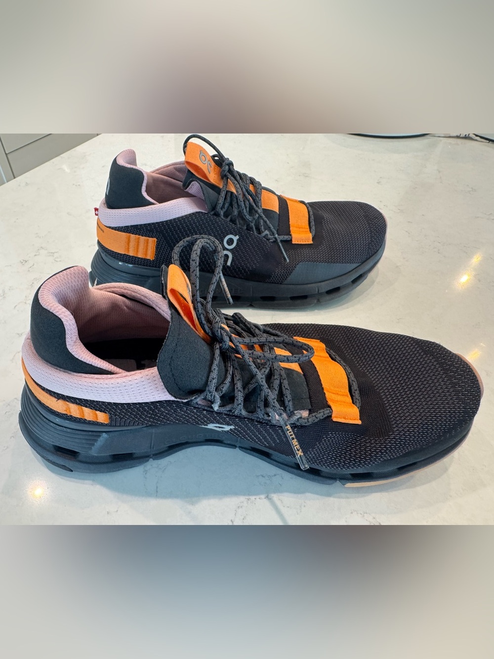 On Running Women's Black & Orange Athletic Sneakers - Picture 3 of 6